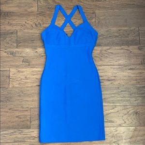 BCBG MAXAZRIA Bandage Blue Dress